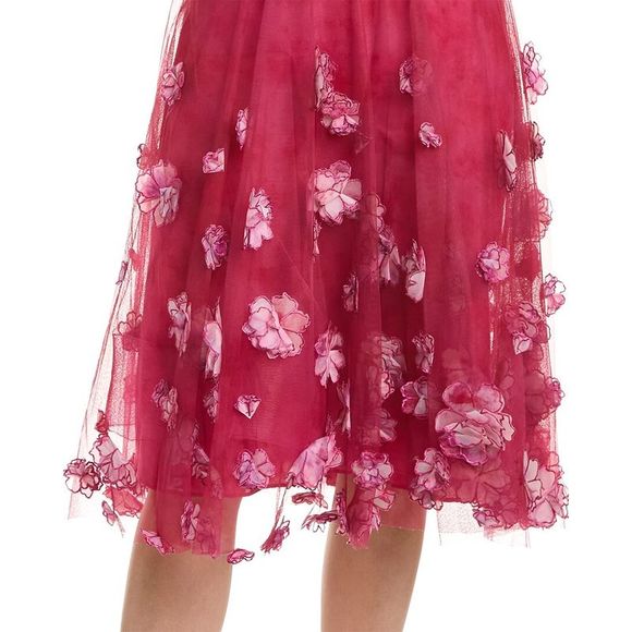 Marchesa Notte Off-The-Shoulder Cocktail Dress - Picture 3 of 4